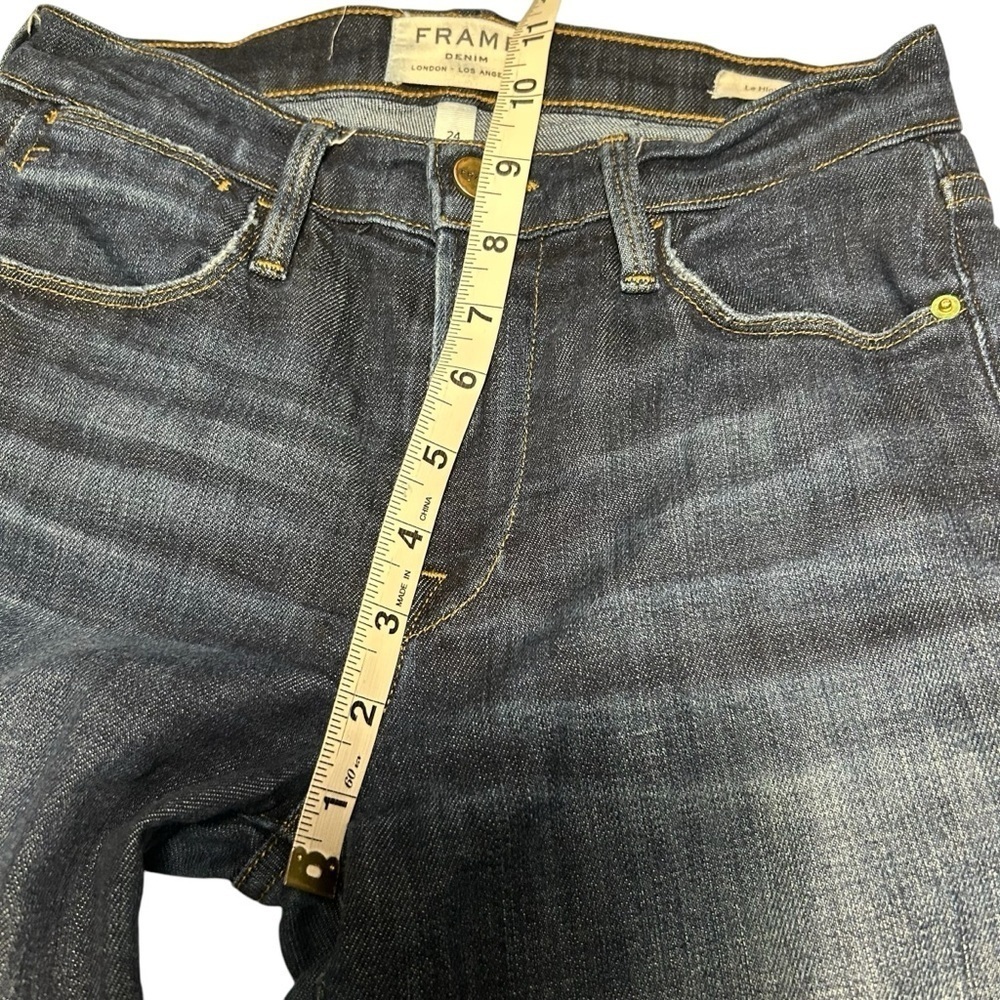 Frame Le High Straight Raw Hem Sz 24 - Picture 8 of 12